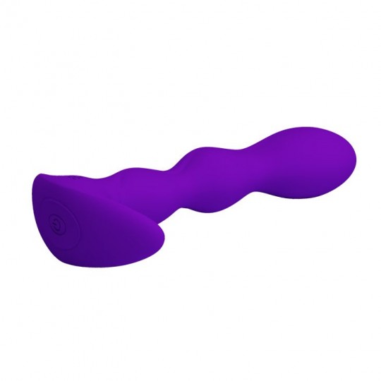 Фиолетовый анальный стимулятор простаты с вибрацией Yale - 14,5 см. (цвет -фиолетовый) (100110) фото 3