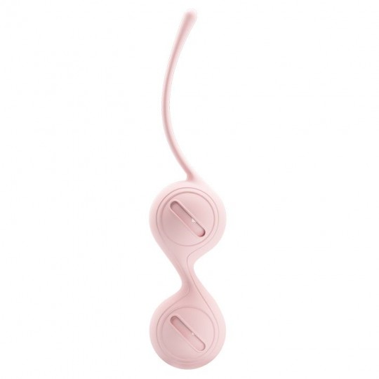 Нежно-розовые вагинальные шарики на сцепке Kegel Tighten Up I (цвет -нежно-розовый) (100114) фото 5