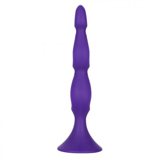 Фиолетовая анальная елочка Silicone Triple Probe - 14,5 см. (цвет -фиолетовый) (100542) фото 2