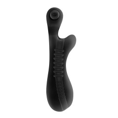 Черный мастурбатор с вибростимулятором мошонки Renegade Ball Tugging Stroker (цвет -черный) (101135)