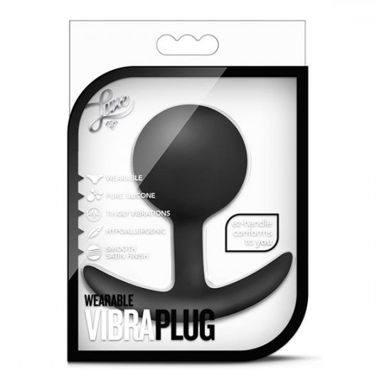 Черная анальная пробка Wearable Vibra Plug - 9,5 см. (цвет -черный) (101140) фото 4
