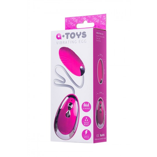 Розовое виброяйцо A-Toys - 6,5 см. (цвет -розовый) (101181) фото 6