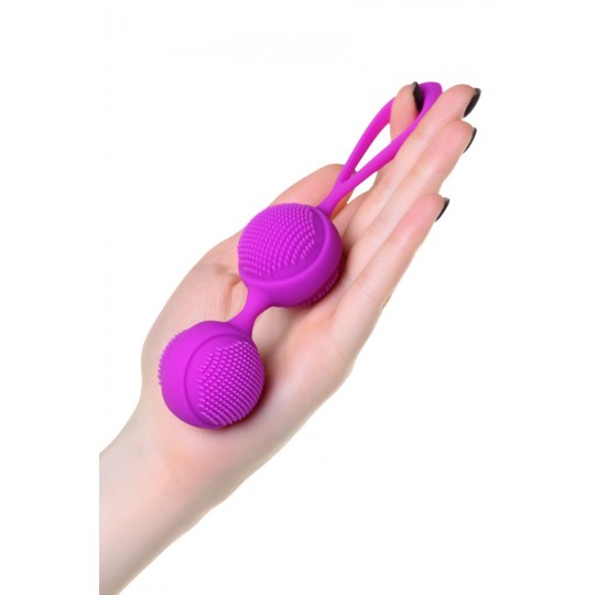 Фиолетовые вагинальные шарики с ресничками JOS NUBY (цвет -фиолетовый) (102360) фото 6