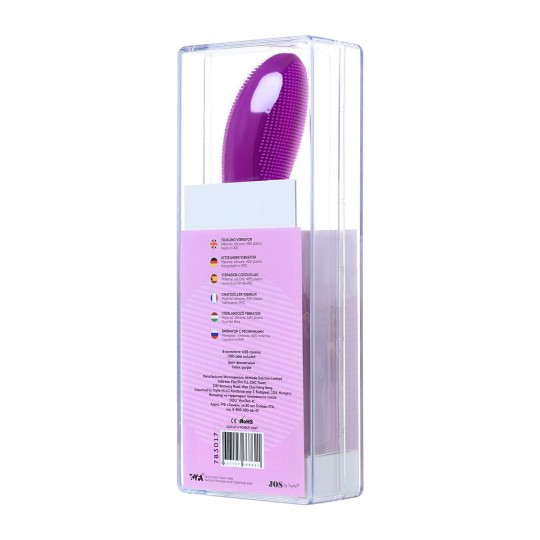 Фиолетовый вибратор с ресничками JOS DESI - 18,5 см. (цвет -фиолетовый) (102362) фото 4