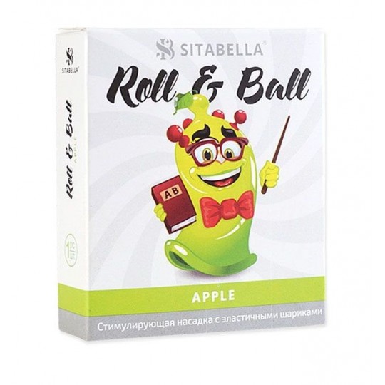 Стимулирующий презерватив-насадка Roll   Ball Apple (цвет -зеленый) (102428) фото 1