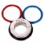 Серебристая утяжка на мошонку с 3 кольцами в комплекте Ball Stretcher (цвет -серебристый) (103002) фото 1