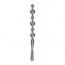 Серебристая металлическая анальная цепочка Anal Stick Large - 30 см. (цвет -серебристый) (103003)