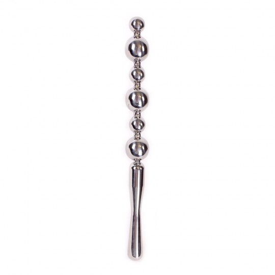 Серебристая металлическая анальная цепочка Anal Stick Large - 30 см. (цвет -серебристый) (103003) фото 1
