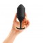 Чёрная пробка для ношения B-vibe Snug Plug 5 - 14 см.  (цвет -черный) (103075) фото 4