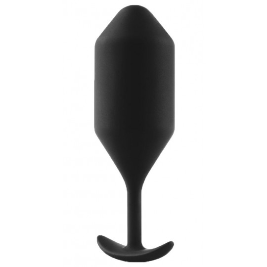 Чёрная пробка для ношения B-vibe Snug Plug 5 - 14 см.  (цвет -черный) (103075) фото 1