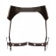 Черная сбруя на бедра с зажимами для половых губ Suspender Belt with Clamps (цвет -черный)  (размер -S-M-L) (103097) фото 7