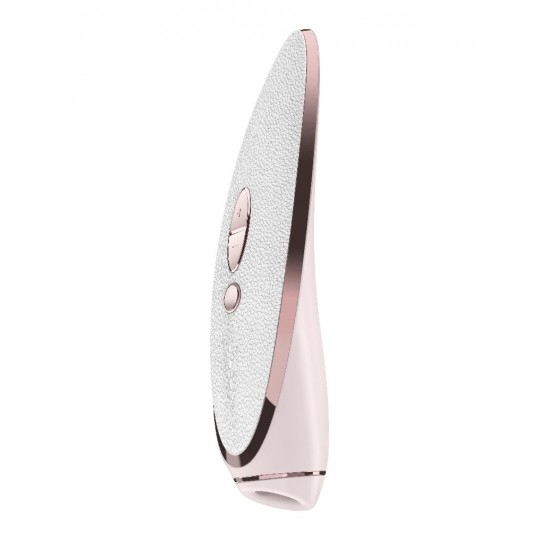 Вакуумно-волновой стимулятор Satisfyer Luxury Pret-a-porter с вибрацией (цвет -белый с розовым) (103119) фото 1