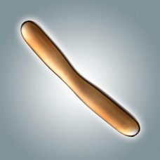 Золотистый стеклянный фаллоимитатор - 18 см. (цвет -золотистый) (103153)
