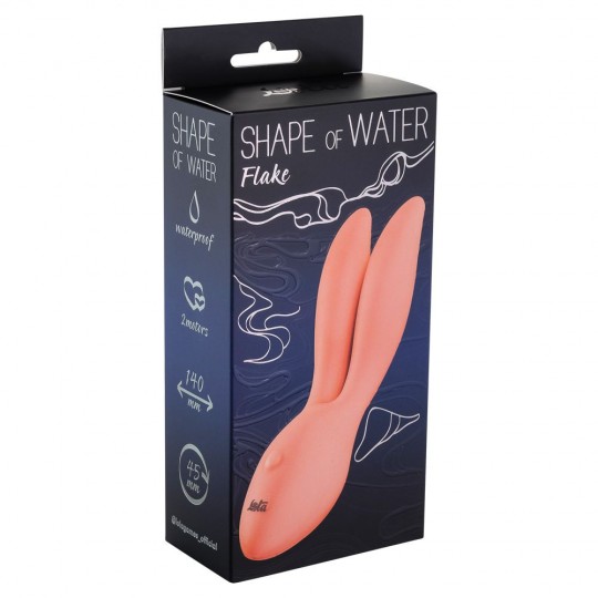 Розовый водонепроницаемый вибратор с ушками Shape of water Flake (цвет -розовый) (103173) фото 4