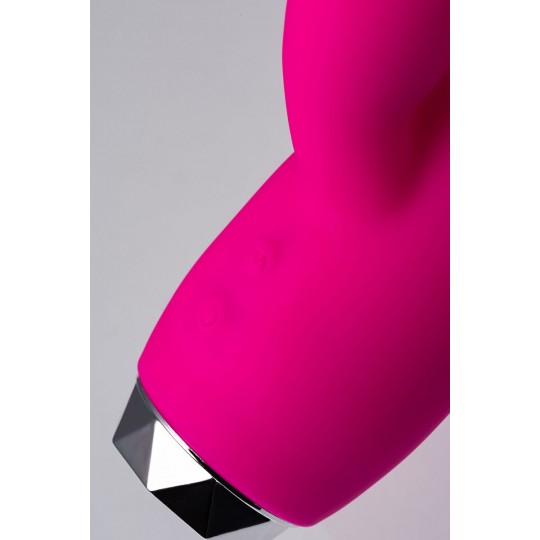 Розовый вибратор с клиторальным стимулятором L EROINA - 17 см. (цвет -розовый) (103722) фото 6