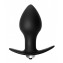 Чёрная анальная вибропробка Bulb Anal Plug - 10 см. (цвет -черный) (104399) фото 1