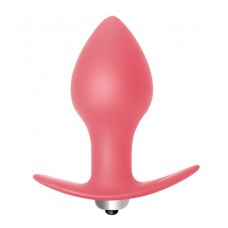 Розовая анальная вибропробка Bulb Anal Plug - 10 см. (цвет -розовый) (104401)