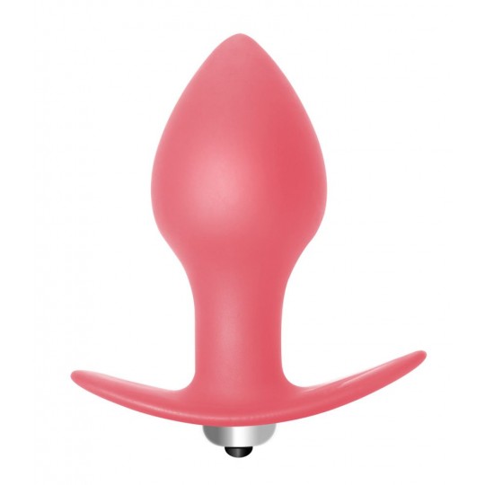 Розовая анальная вибропробка Bulb Anal Plug - 10 см. (цвет -розовый) (104401) фото 1