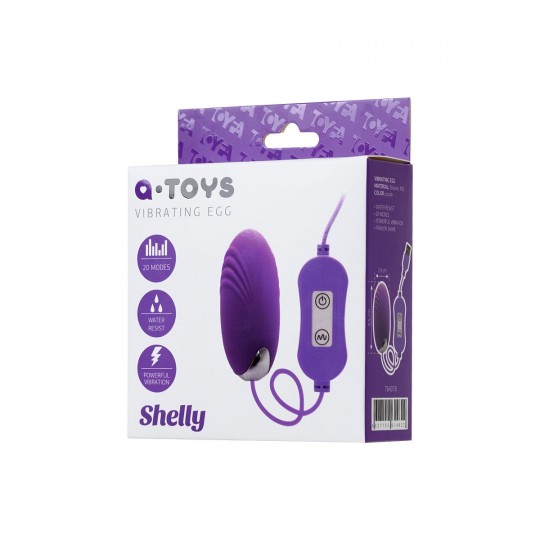 Фиолетовое виброяйцо с пультом управления A-Toys Cony, работающее от USB (цвет -фиолетовый) (104524) фото 3
