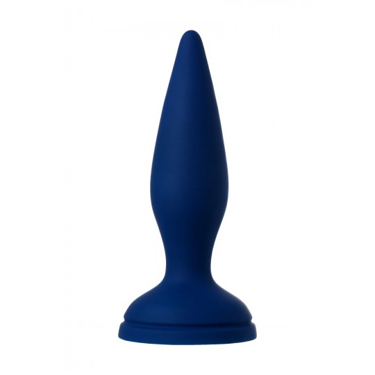 Синяя анальная вибровтулка OPlay Unico с пультом ДУ - 13,5 см. (цвет -синий) (104546) фото 4