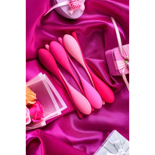 Набор из 6 розовых вагинальных шариков Eromantica K-ROSE (цвет -розовый) (104613) фото 4