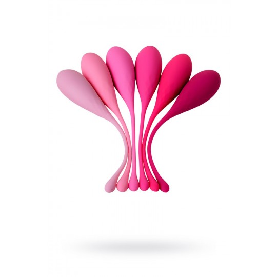Набор из 6 розовых вагинальных шариков Eromantica K-ROSE (цвет -розовый) (104613) фото 1