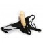 Универсальный страпон харнесс с регулируемыми ремешками - 17 см. (цвет -телесный с черным) (1047) фото 1