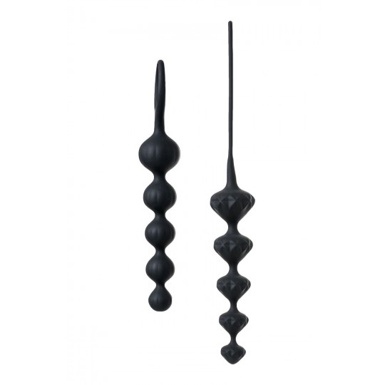 Набор из 2 чёрных анальных цепочек Satisfyer Love Beads (цвет -черный) (104726) фото 9
