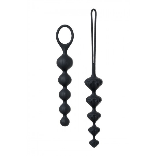 Набор из 2 чёрных анальных цепочек Satisfyer Love Beads (цвет -черный) (104726) фото 8