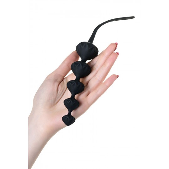 Набор из 2 чёрных анальных цепочек Satisfyer Love Beads (цвет -черный) (104726) фото 6