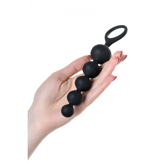 Набор из 2 чёрных анальных цепочек Satisfyer Love Beads (цвет -черный) (104726) фото 5
