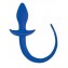 Синяя анальная втулка с хвостиком (цвет -синий) (105241) фото 1