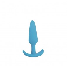 Голубая анальная втулка - 9,5 см. (цвет -голубой) (105245)