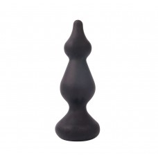 Фигурная анальная втулка Sex Expert - 10 см. (цвет -черный) (105276)