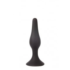 Чёрная анальная втулка Sex Expert - 10 см. (цвет -черный) (105277)