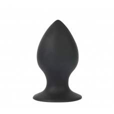 Чёрная анальная втулка Sex Expert - 8 см. (цвет -черный) (105283)