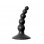 Чёрный фигурный изогнутый анальный стимулятор - 8,5 см. (цвет -черный) (105284) фото 1