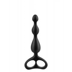 Чёрная анальная цепочка Sex Expert - 12,5 см. (цвет -черный) (105321)