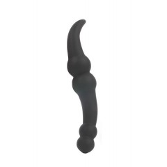 Чёрный стимулятор простаты Sex Expert - 20 см. (цвет -черный) (105369)