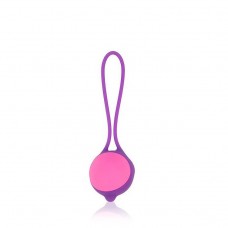 Фиолетово-розовый вагинальный шарик Cosmo (цвет -фиолетовый с розовым) (105893)