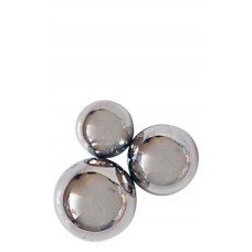Набор из 3 вагинальных шариков без шнурка (цвет -серебристый) (105900)