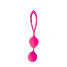 Розовые вагинальные шарики с петлёй Cosmo (цвет -розовый) (105901)