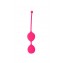 Розовые двойные вагинальные шарики Cosmo с хвостиком для извлечения (цвет -розовый) (105902) фото 1
