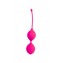 Розовые двойные вагинальные шарики с хвостиком Cosmo (цвет -розовый) (105903) фото 1