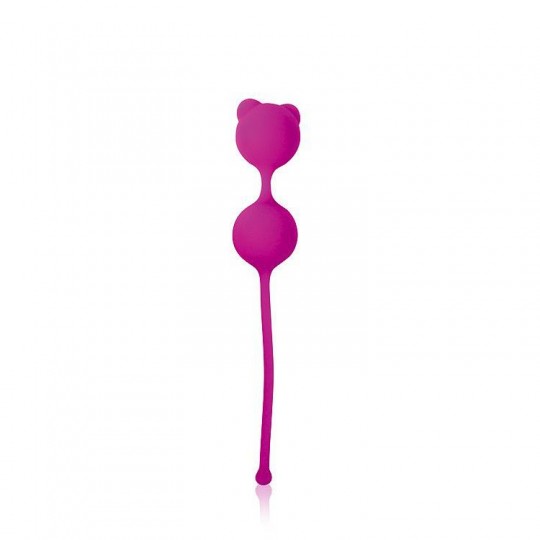 Ярко-розовые вагинальные шарики с ушками Cosmo (цвет -ярко-розовый) (105915) фото 1