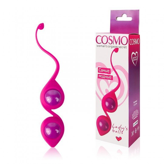 Вагинальные шарики с хвостиком Cosmo (цвет -ярко-розовый) (105917) фото 2