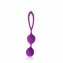 Фиолетовые двойные вагинальные шарики Cosmo (цвет -фиолетовый) (105920) фото 1