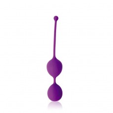 Фиолетовые двойные вагинальные шарики Cosmo с хвостиком для извлечения (цвет -фиолетовый) (105921)