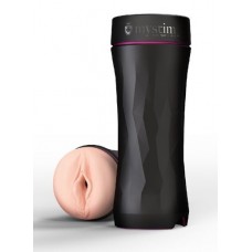 Мастурбатор-вагина в тубе OPUS E Vaginal Version с возможностью подключения электростимуляции (цвет -телесный с черным) (106636)