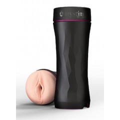 Мастурбатор-вагина в тубе OPUS E Vaginal Version с возможностью подключения электростимуляции (цвет -телесный с черным) (106636)